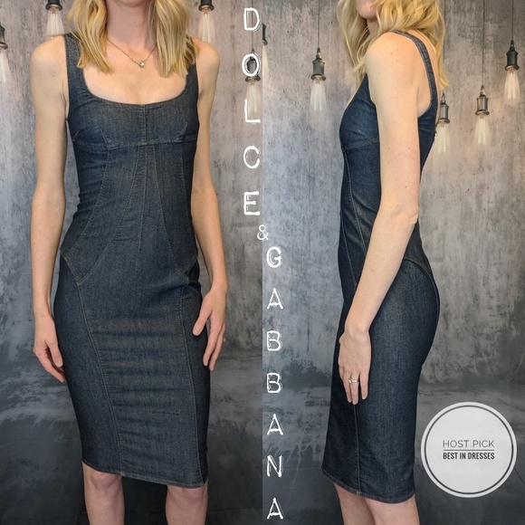Dolce & Gabbana Dresses & Skirts - Dolce & Gabbana Vintage Denim Pencil dress